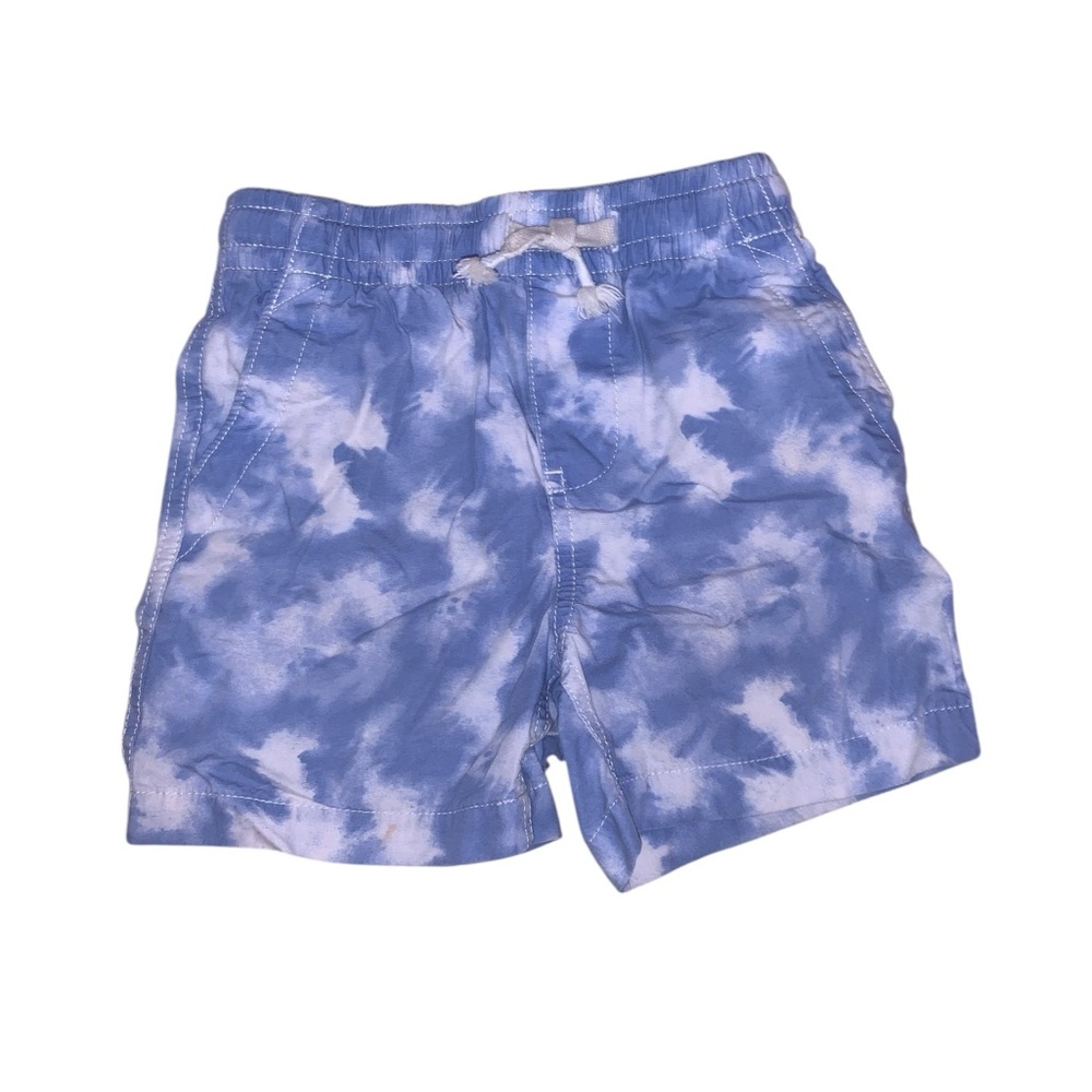 Carters 3T White & Blue Cloud Summer Shorts